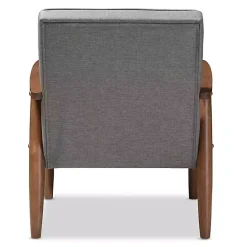 Kirklands Home Accent Chairs|Button-Tufted Sawyer Accent Chair Gray
