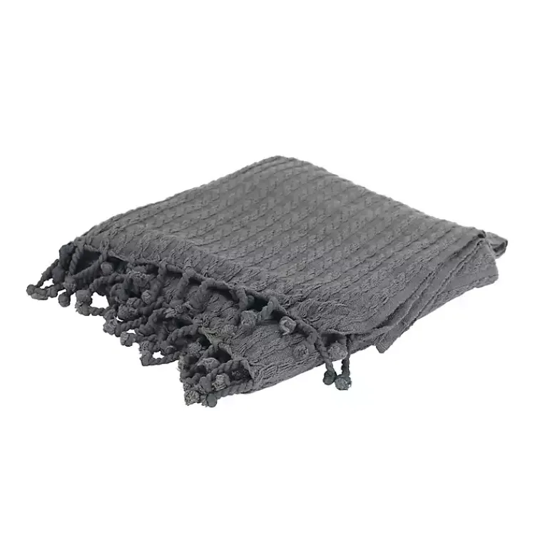 Discount Cable Knit Tassel Throw Blankets & Throws