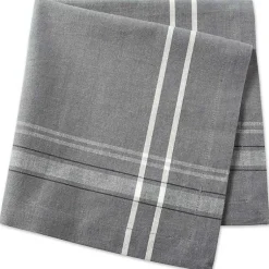 Kirklands Home Table Linens|Chambray French Stripe Napkins, Set of 6 Gray