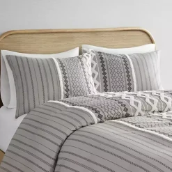 Kirklands Home Comforters|Gray Chenille Tufted California King Comforter Set