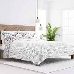 Kirklands Home Quilts|Gray Chevron Reversible 2-pc. Twin Quilt Set