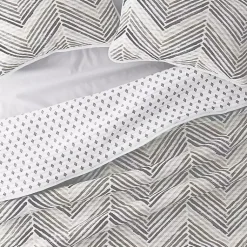 Kirklands Home Quilts|Gray Chevron Reversible 2-pc. Twin Quilt Set