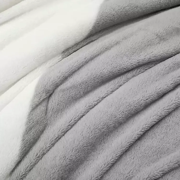 Kirklands Home Comforters|Color Block 3-pc. Full/Queen Comforter Set Gray