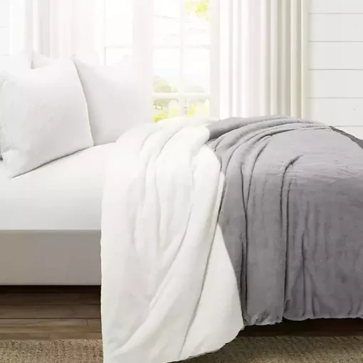 Kirklands Home Comforters|Color Block 3-pc. King Comforter Set Gray