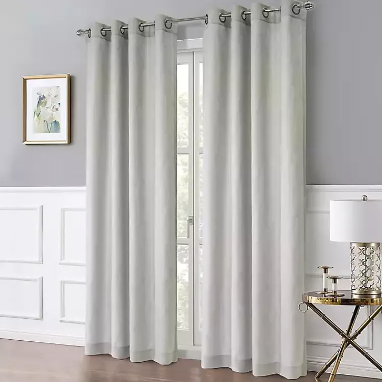 Kirklands Home Curtains & Drapes|Corsica Curtain Panel, 95 in. Gray