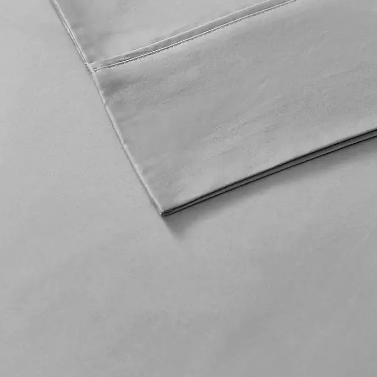 Kirklands Home Bed Sheets|Cotton Blend Sateen 6-pc. Queen Sheet Set Gray