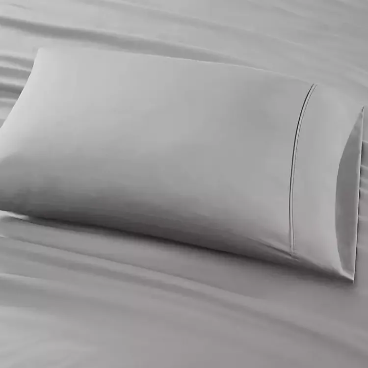 Kirklands Home Bed Sheets|Cotton Blend Sateen 6-pc. Queen Sheet Set Gray