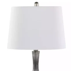 Kirklands Home Table Lamps|Crackle Glass Teardrop Table Lamps, Set of 2 Gray