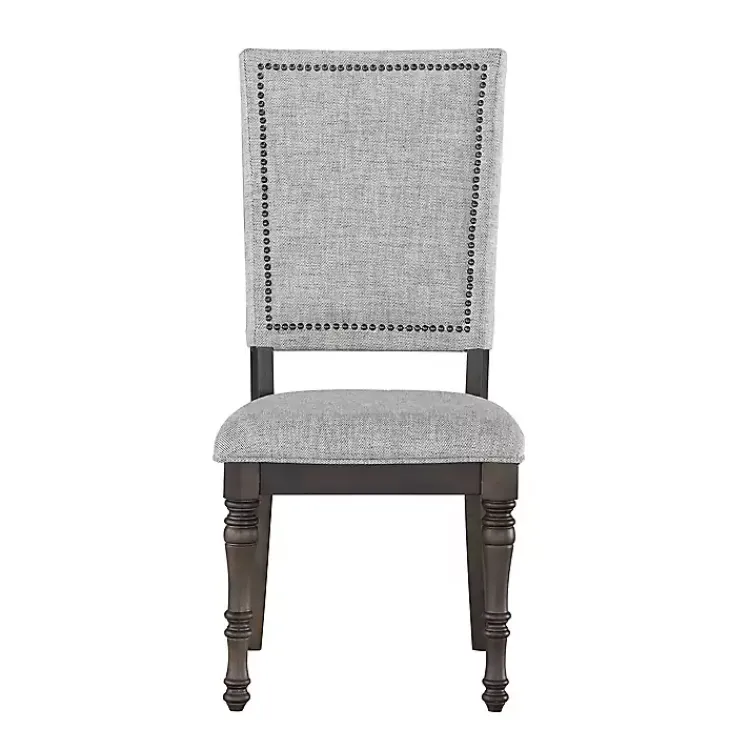 Kirklands Home Dining Chairs|Dawson Upholstered Dining Chairs, Set of 2 Gray