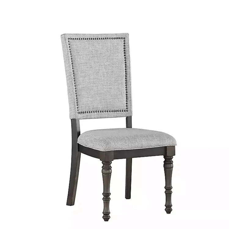 Kirklands Home Dining Chairs|Dawson Upholstered Dining Chairs, Set of 2 Gray
