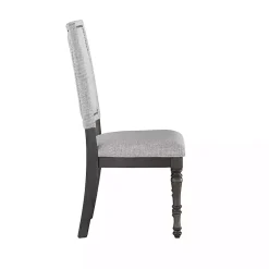 Kirklands Home Dining Chairs|Dawson Upholstered Dining Chairs, Set of 2 Gray