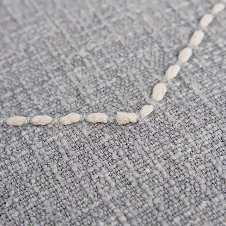 Clearance Diamond Kantha Stitched Throw Pillow Pillows