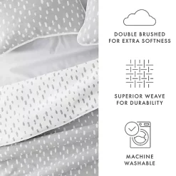 Kirklands Home Quilts|Gray Dotted Reversible 3-pc. King Quilt Set