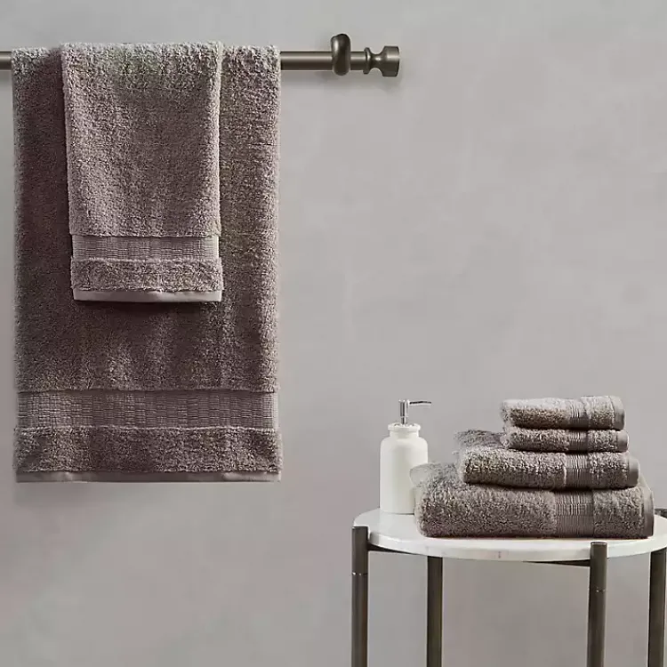 Kirklands Home Bath Towels|Egyptian Cotton 6-pc. Towel Set Gray