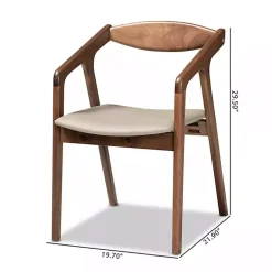 Kirklands Home Dining Chairs|Faux Leather Harland Dining Chairs, Set of 2 Gray