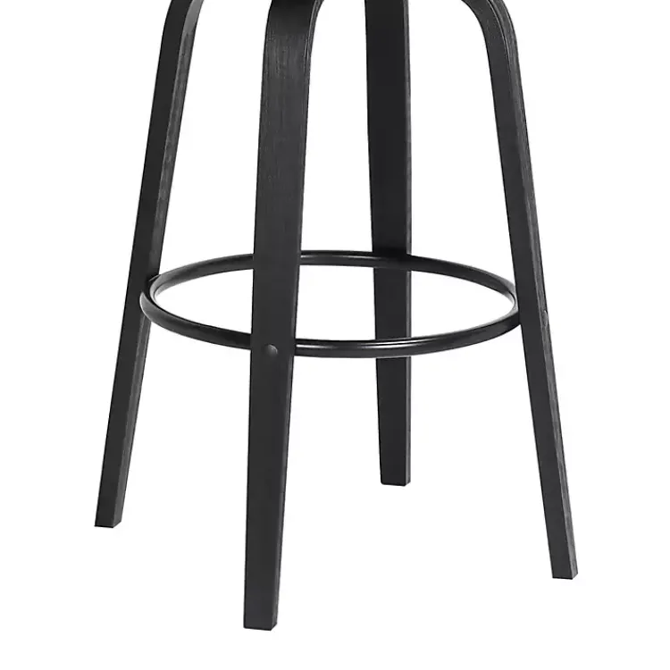 Kirklands Home Bar Stools & Counter Height Stools|Faux Leather Pico Swivel Counter Stool Gray