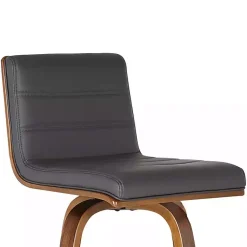 Kirklands Home Bar Stools & Counter Height Stools|Faux Leather Vienna Swivel Counter Stool Gray