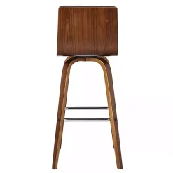 Kirklands Home Bar Stools & Counter Height Stools|Faux Leather Vienna Swivel Counter Stool Gray