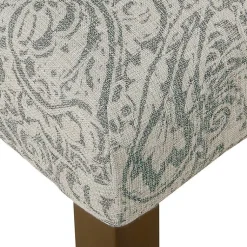 Kirklands Home Dining Chairs|Floral Parsons Dining Chairs, Set of 2 Gray