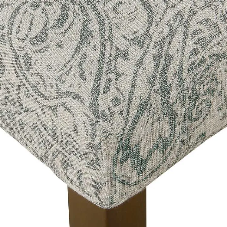 Kirklands Home Dining Chairs|Floral Parsons Dining Chairs, Set of 2 Gray