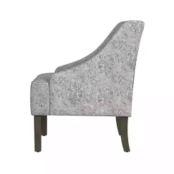 Kirklands Home Accent Chairs|Floral Swoop Accent Chair Gray