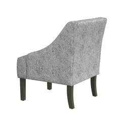 Kirklands Home Accent Chairs|Floral Swoop Accent Chair Gray