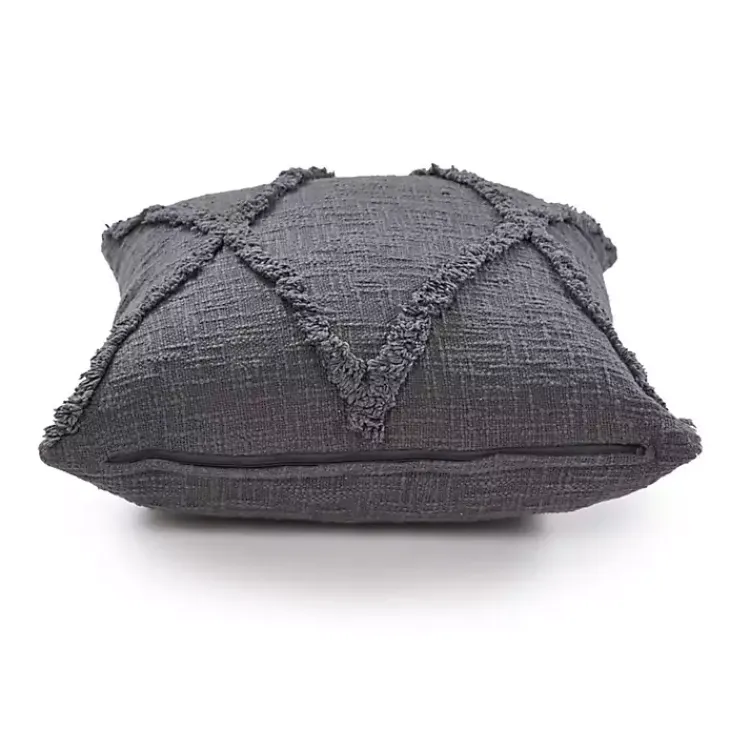 Outlet Fringe Diamond Pillow, 20 in. Pillows