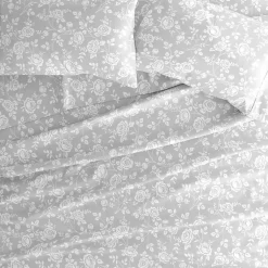 Kirklands Home Bed Sheets|Garden 4-pc. Full Sheet Set Gray