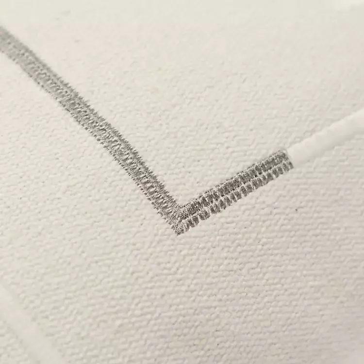 Online Gray Geometric Woven Lines Throw Pillow Pillows