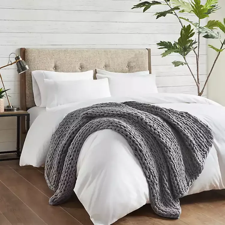 Hot Hand Made Chunky Double Knit Throw Blanket Blankets & Throws