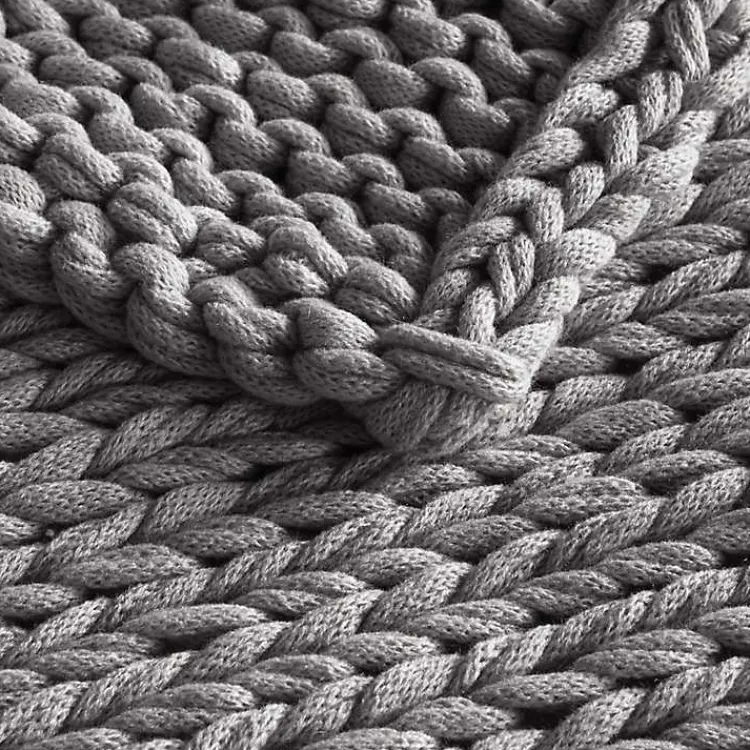 Hot Hand Made Chunky Double Knit Throw Blanket Blankets & Throws