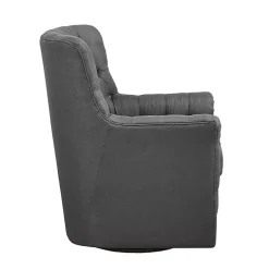 Kirklands Home Accent Chairs|Hand-Tufted Swivel Glider Accent Chair Gray