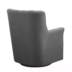 Kirklands Home Accent Chairs|Hand-Tufted Swivel Glider Accent Chair Gray