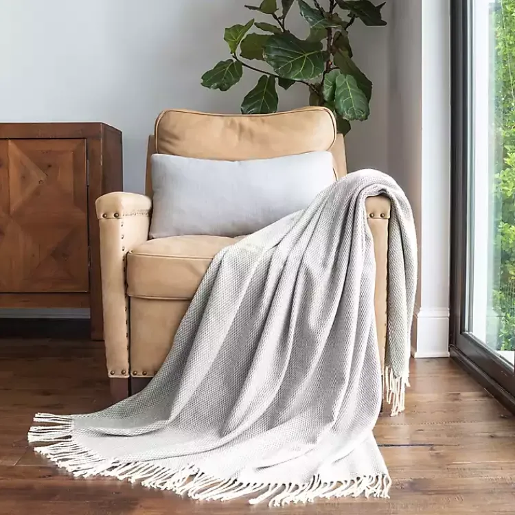 Sale Herringbone Throw with Fringe Blankets & Throws