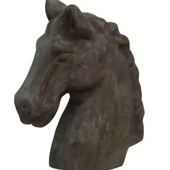 Discount Horse Head Natural Wood Carved Sculpture Statues & Figurines