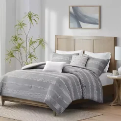 Kirklands Home Comforters|Jacquard 5-pc. Full/Queen Comforter Set Gray