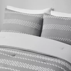 Kirklands Home Comforters|Jacquard 5-pc. Full/Queen Comforter Set Gray