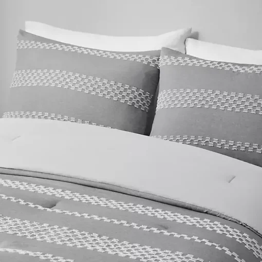 Kirklands Home Comforters|Jacquard 5-pc. Full/Queen Comforter Set Gray