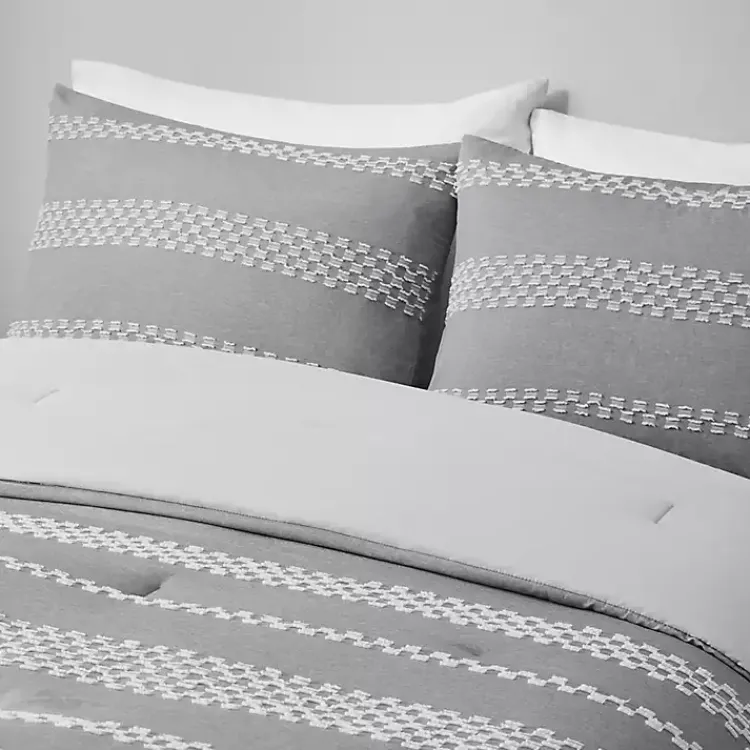Kirklands Home Comforters|Jacquard 5-pc. Full/Queen Comforter Set Gray