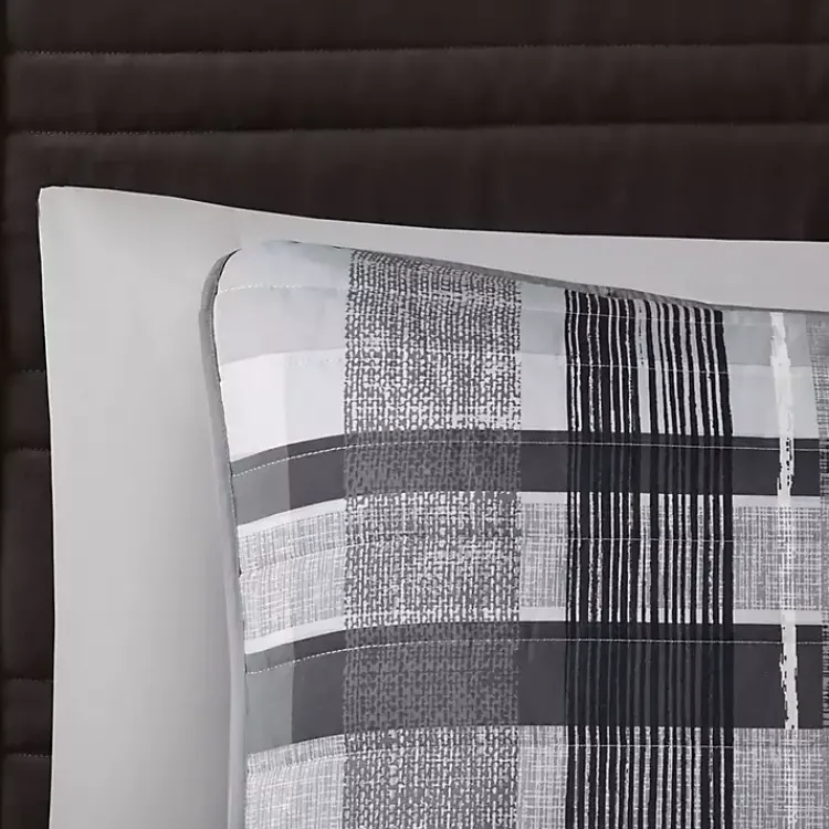 Kirklands Home Comforters|Jax Plaid 5-pc. Full/Queen Comforter Set Gray