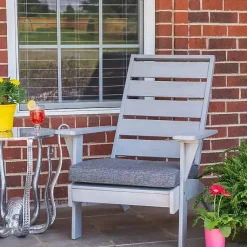 Kirklands Home Outdoor Seating|Lanier Chair with Cushion Gray