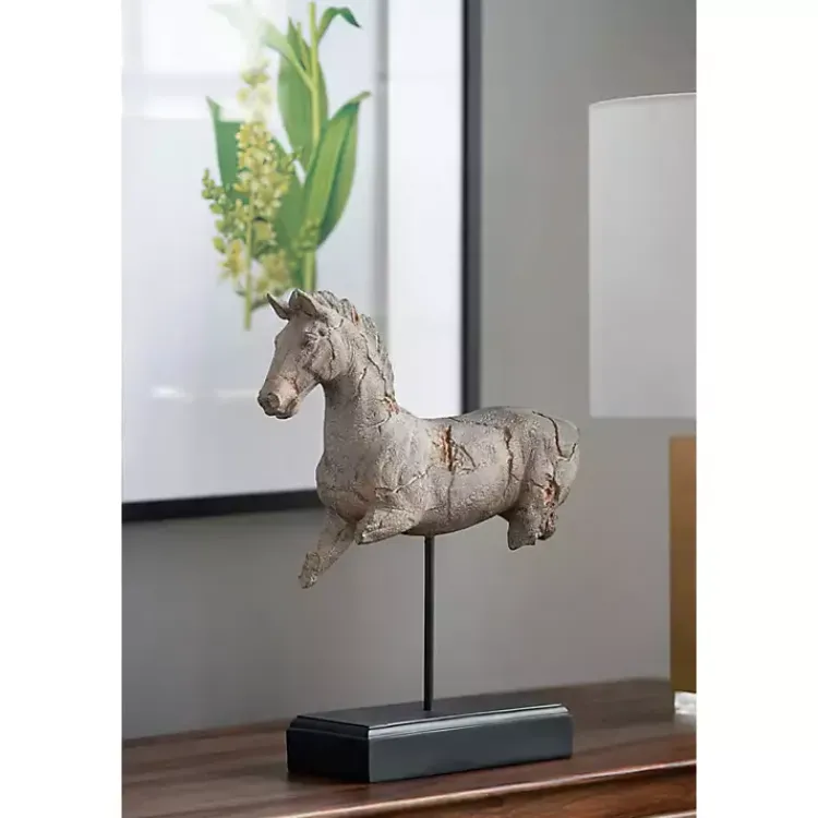Online Gray Legless Horse Statue Statues & Figurines