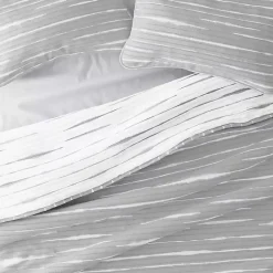 Kirklands Home Quilts|Gray Linear Reversible 2-pc. Twin Quilt Set