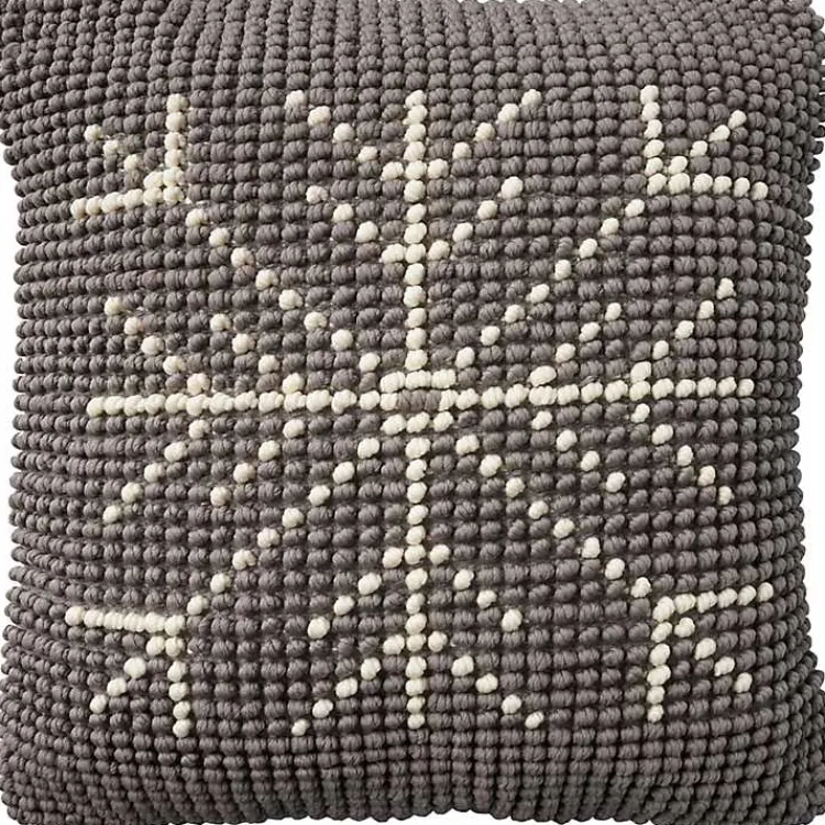 Online Looped Snowflake Pillow Christmas Pillows