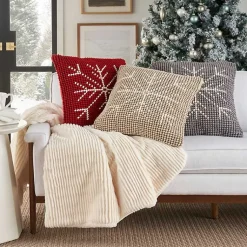 Online Looped Snowflake Pillow Christmas Pillows