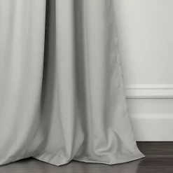 Kirklands Home Curtains & Drapes|Lush Insulated Curtain Panel Set, 120 in. Gray