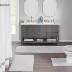 Kirklands Home Bathroom Rugs|Marshmallow Contour Bath Mat, 24 in. Gray