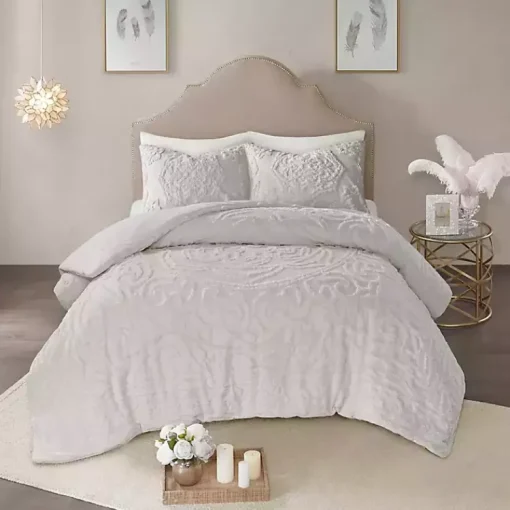 Kirklands Home Comforters|Medallion California King 3-pc. Comforter Set Gray