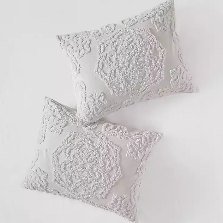 Kirklands Home Comforters|Medallion Full/Queen 3-pc. Comforter Set Gray