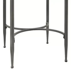 Kirklands Home Accent & End Tables|Metal & Wood Round Accent Table Gray